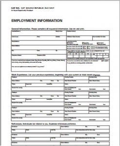 Old Navy Employment Job Application