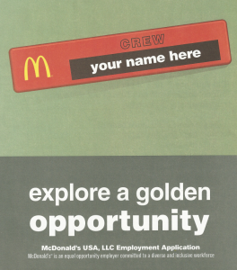 McDonalds Employment Job Application
