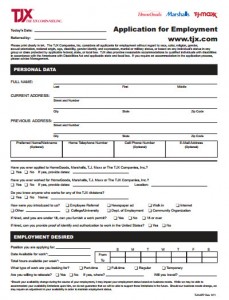 Marshalls Employment Job Application