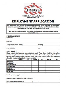tgi fridays application pdf
TGI Fridays Application - Online Printable Employment Form tgi fridays application pdf
TGI Fridays Application - Online Printable Employment Form
