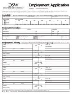 DSW Application - Online Job Employment Form