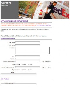 fedex app form